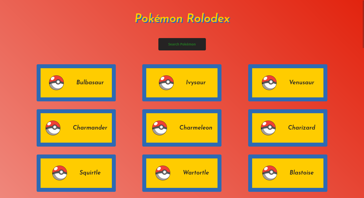 Welcome to Pokémon Rolodex!