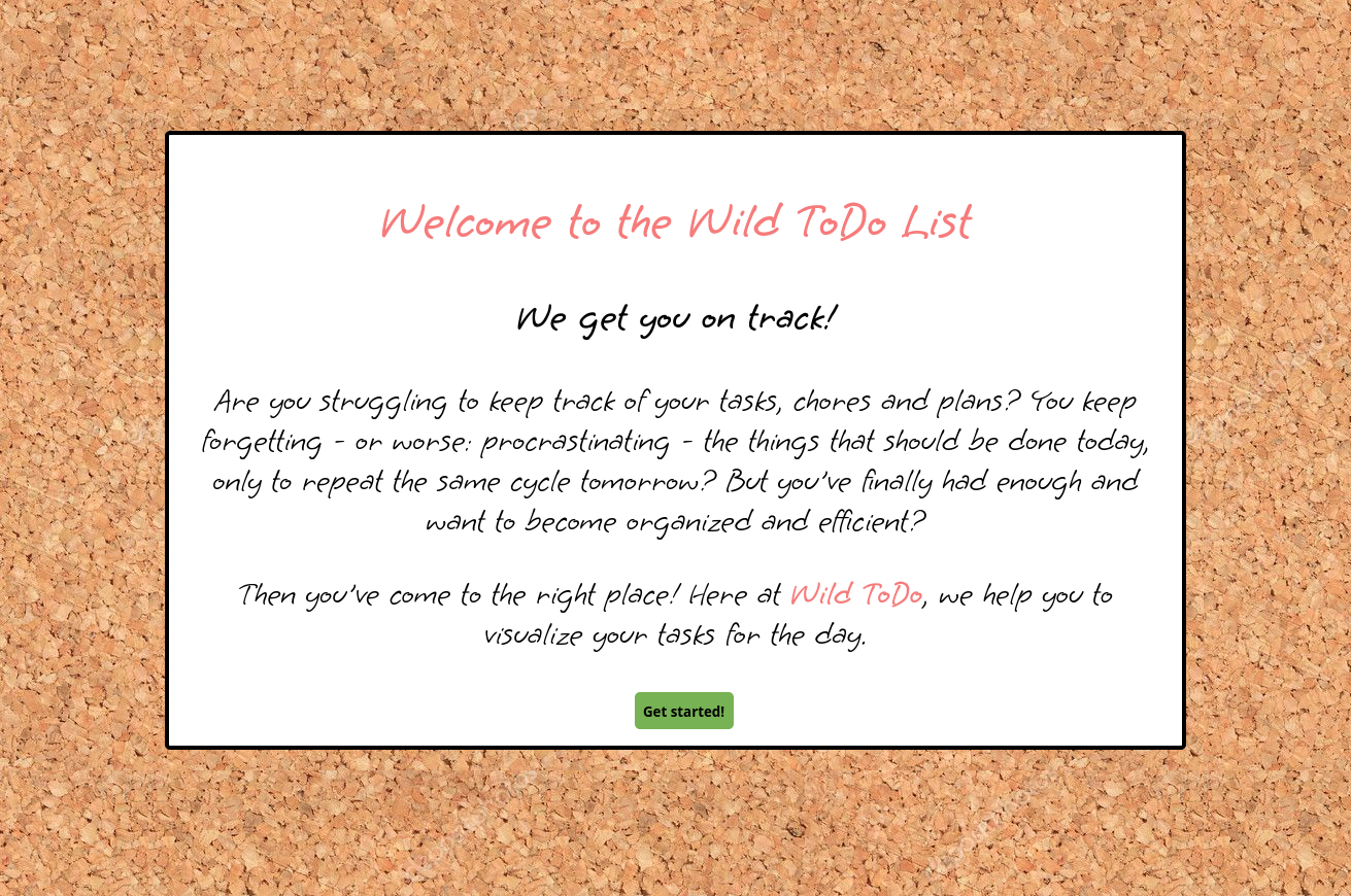 Welcome to Wild ToDo!