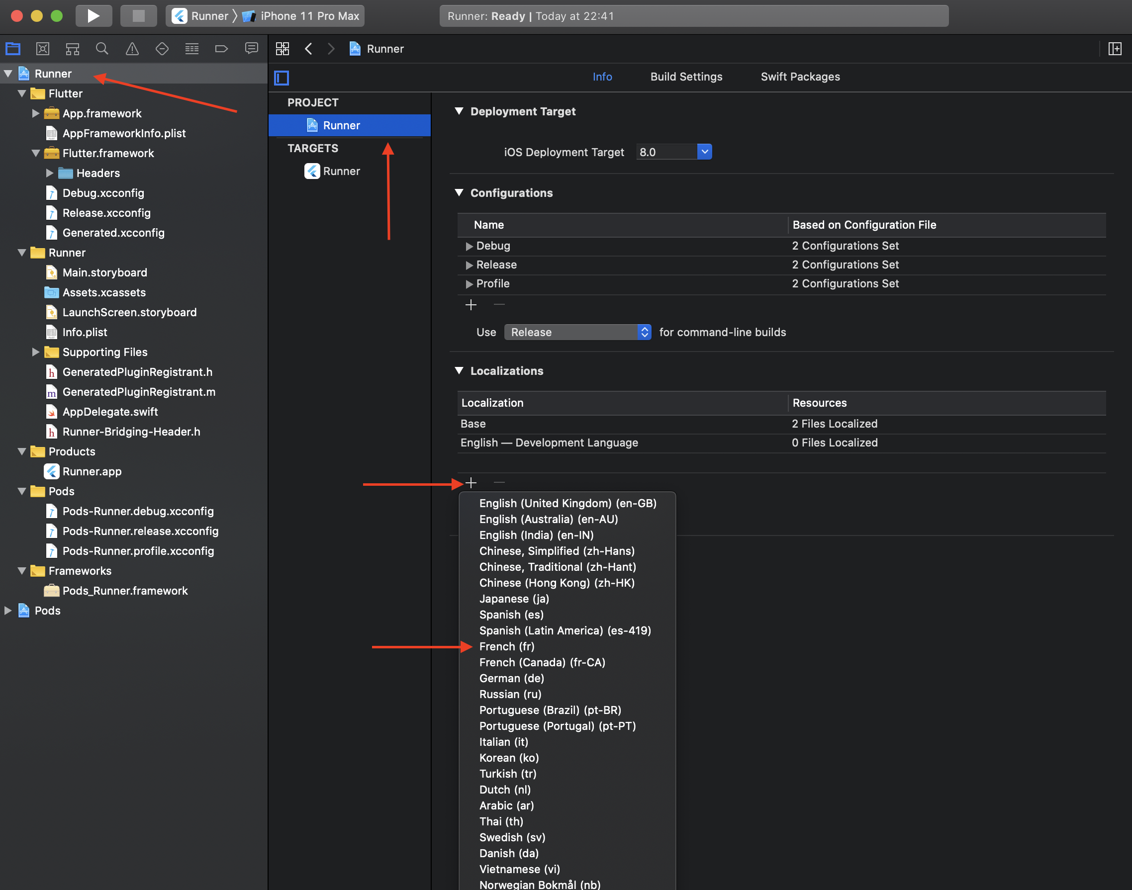 Edit localizations in Xcode 2