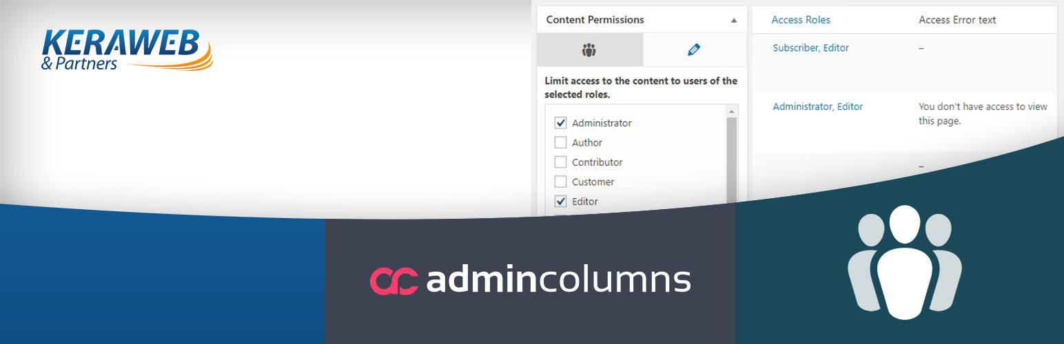 Admin Columns - Members add-on