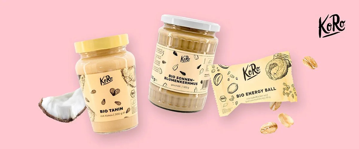 An illustration of various products Koro Drogerie is selling on their website