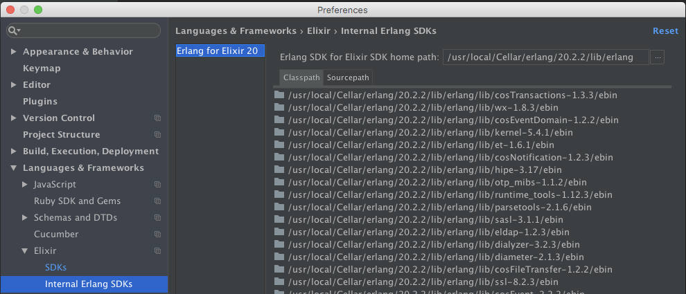 Internal Erlang SDK