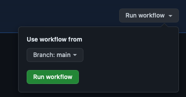 Prompt for manually running the workflow