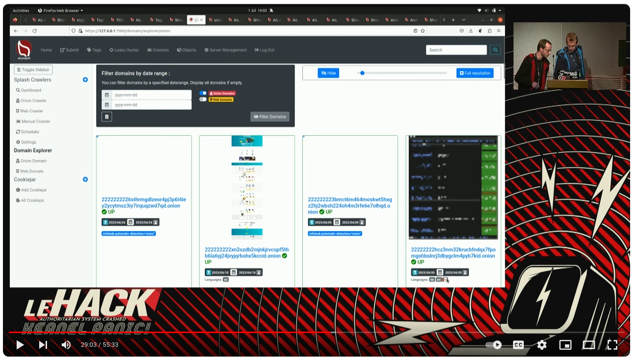  Open source toolings to help analysts day to day activities : AIL Project