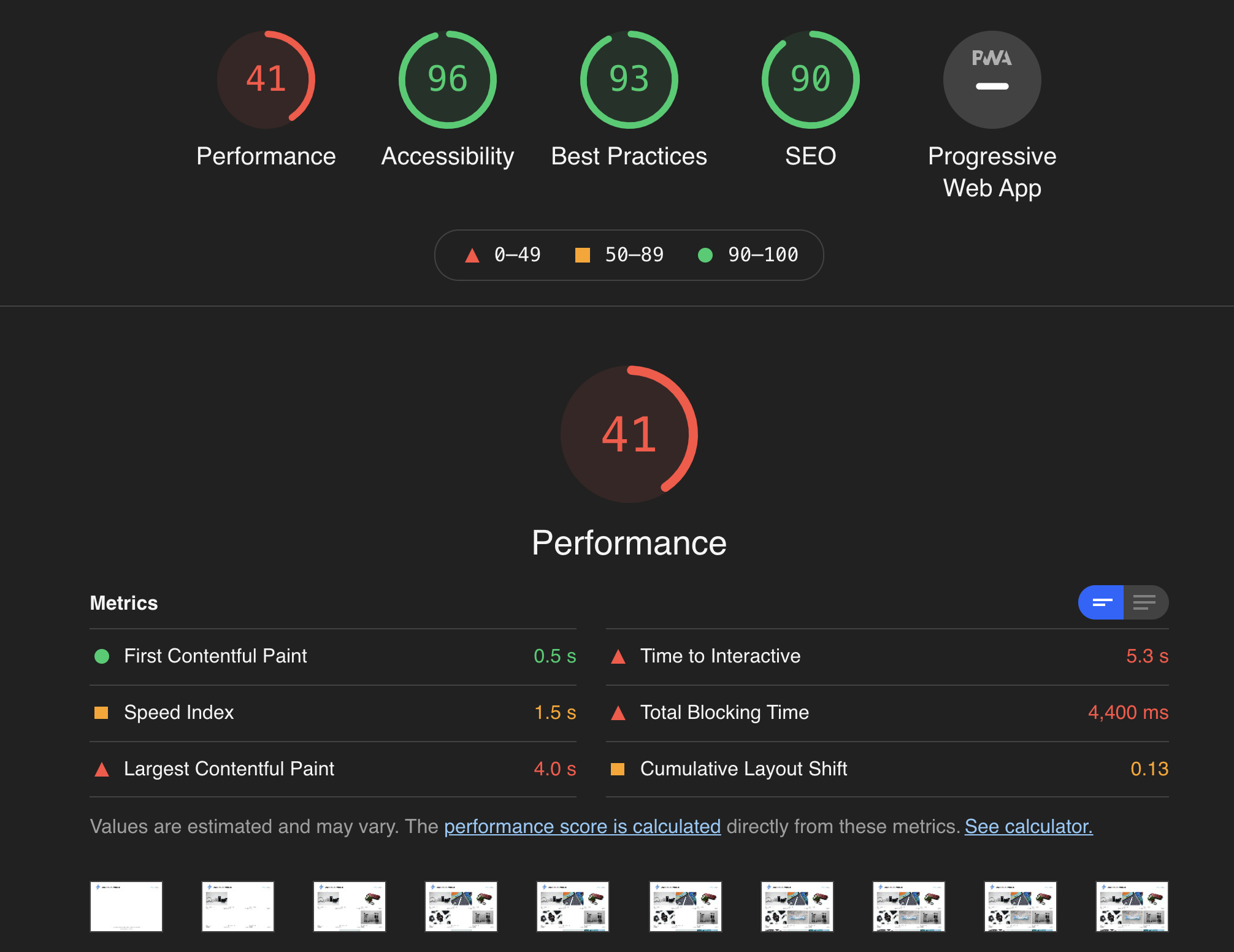 Stage 0 Lighthouse Report