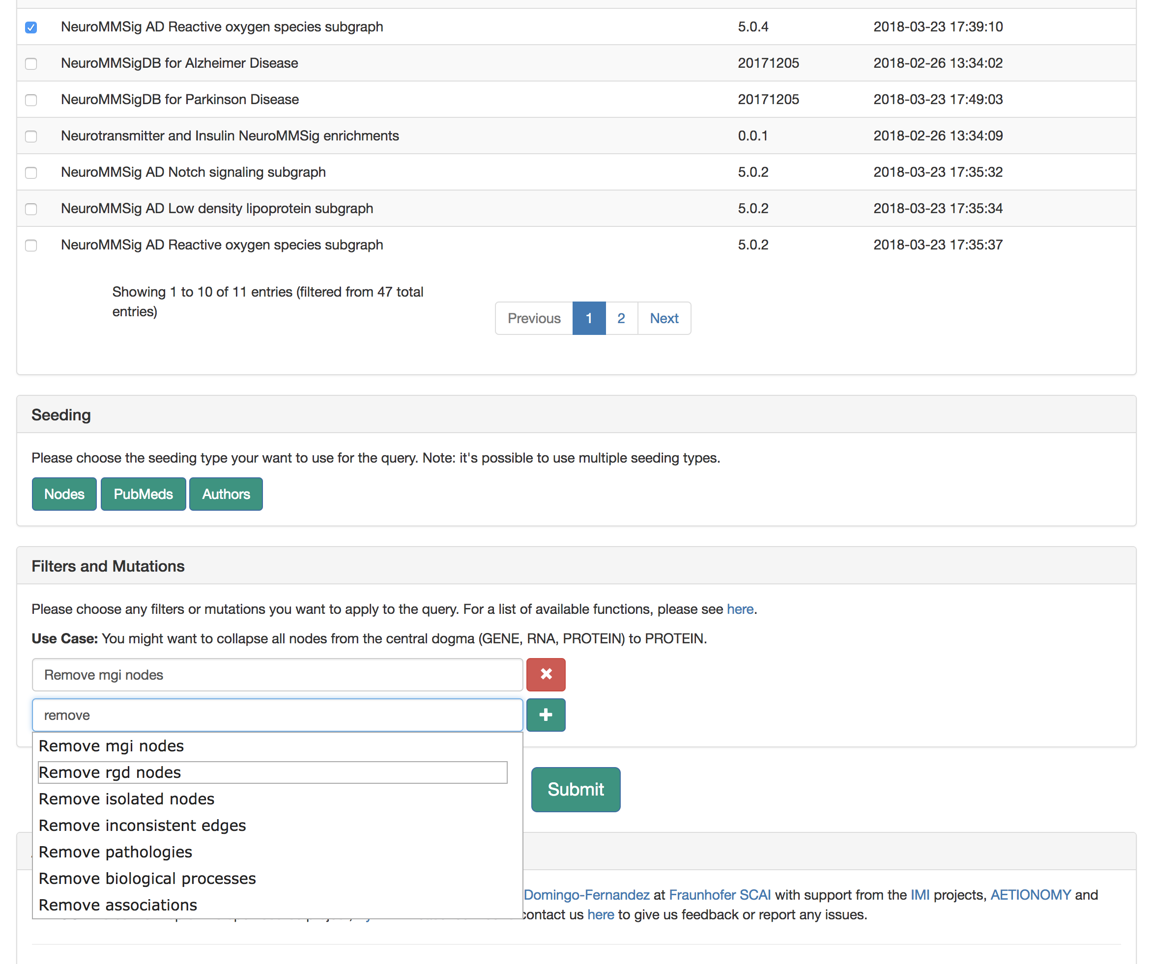 Step 3: Add filters and mutations