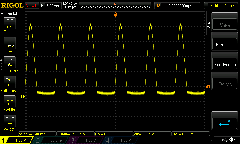 Zero Cross Detector Oscillogram