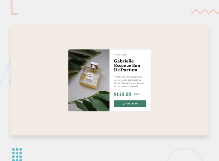 Product preview card component