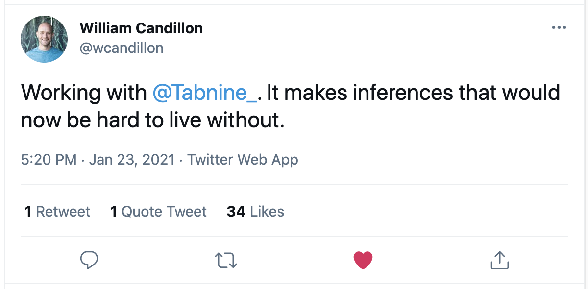 William Candillon Tweet