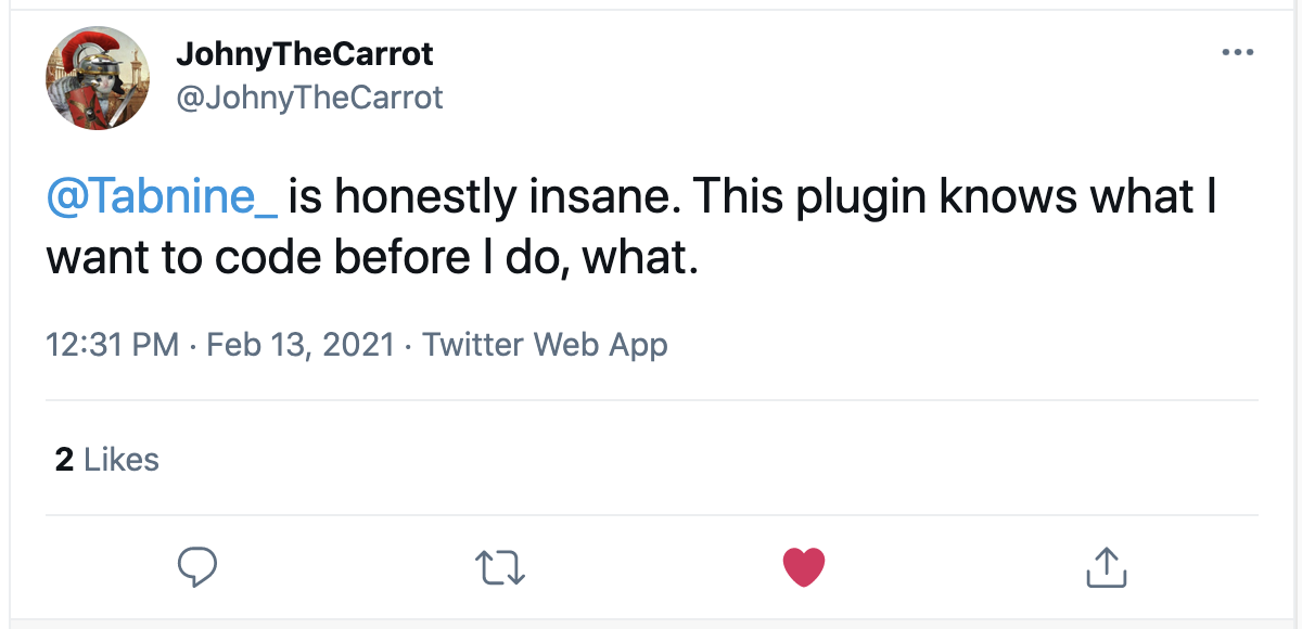 JohnyTheCarrot Tweet