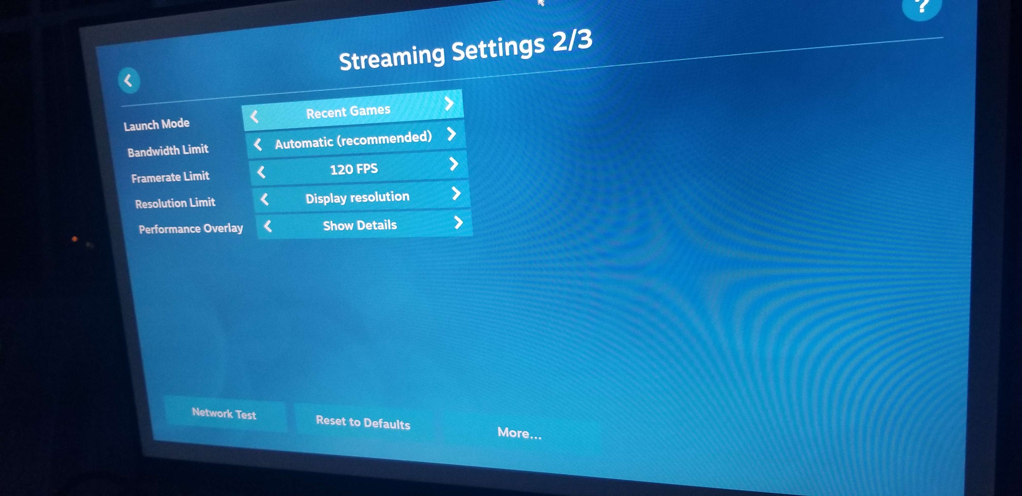 Steam Link Settings 2/3