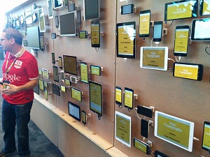 Google I/O Device Wall