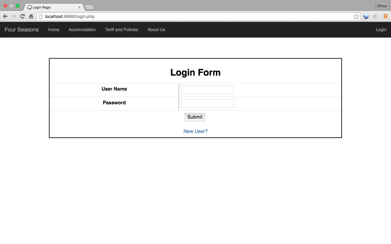 Login Page