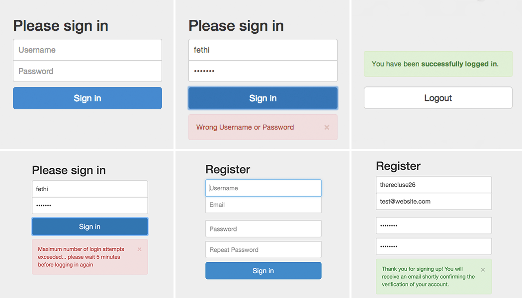 Login Page Screenshot