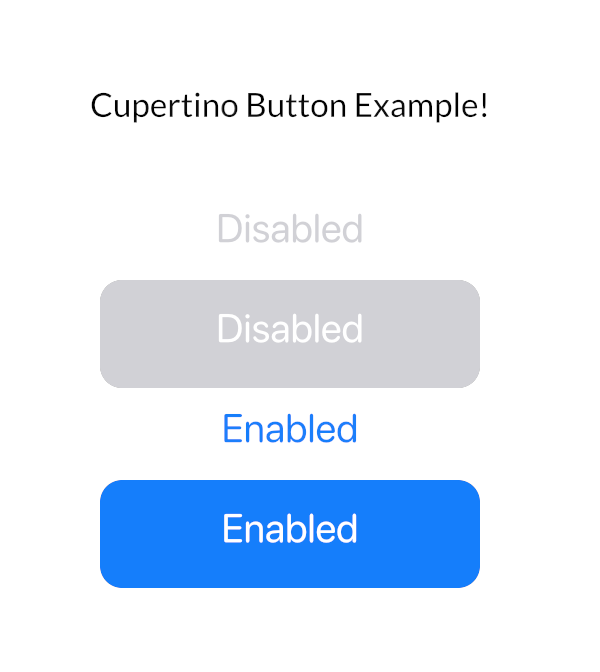 Cupertino-style Buttons