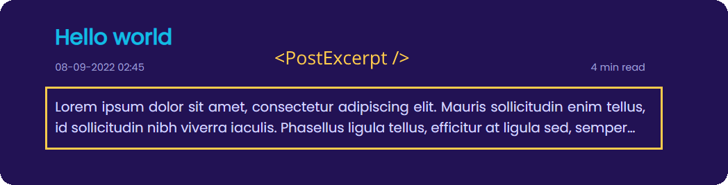 Generated post excerpt