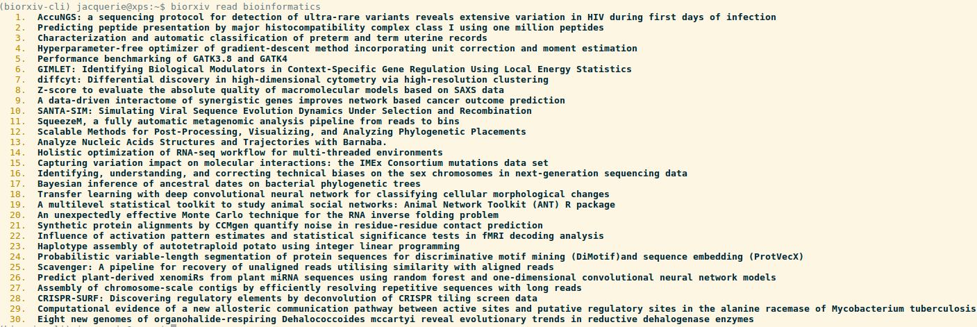 https://raw.githubusercontent.com/jacquerie/biorxiv-cli/master/images/biorxiv-cli-screen.png