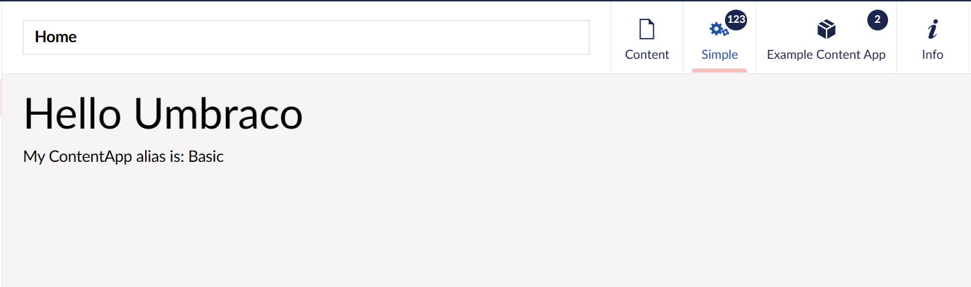 Basic ContentApp in the Umbraco Office