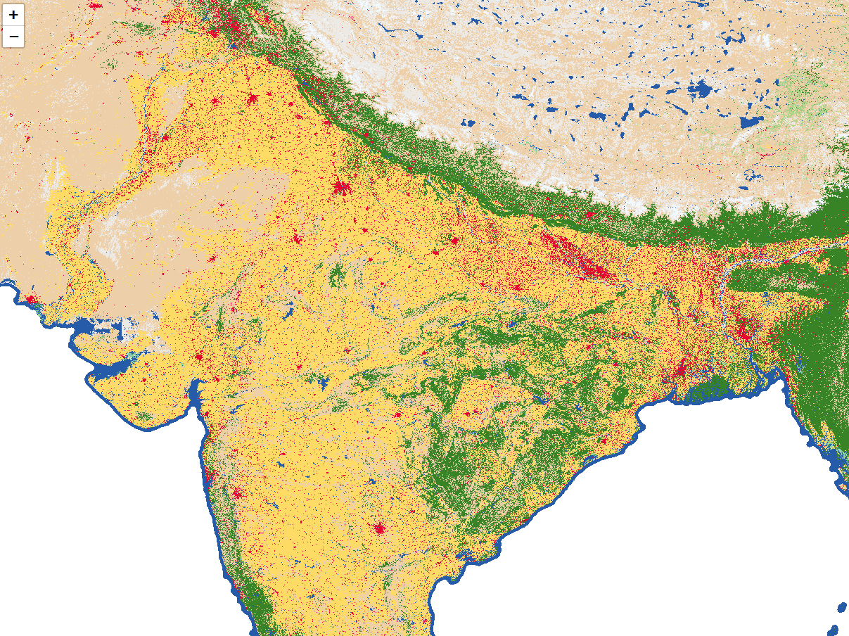 screenshot of Lerc Imagery Land Cover Layer