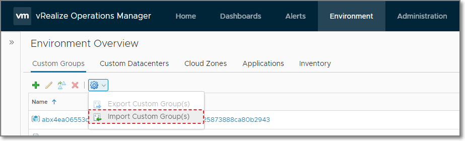 Import Custom Groups