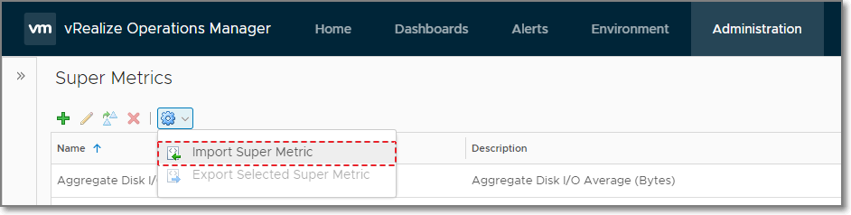 Import Super Metric