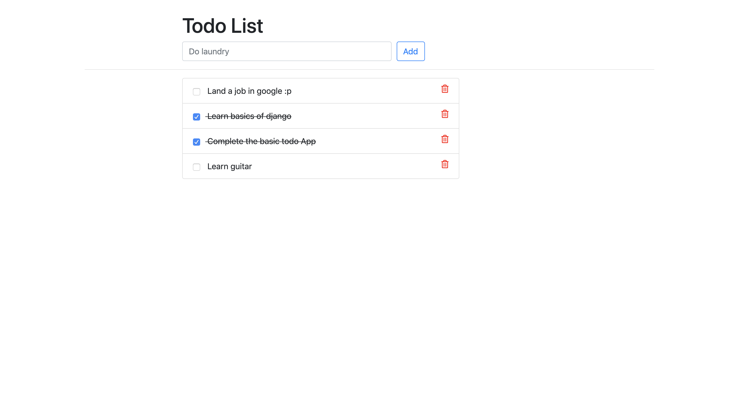 todo App