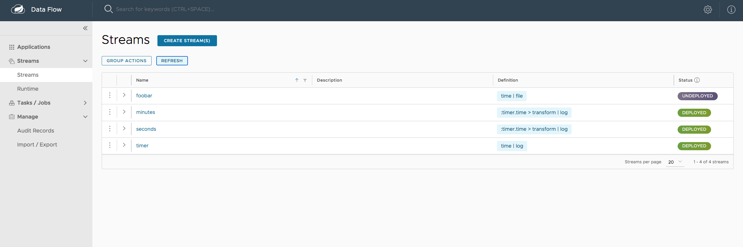 Spring Cloud Data Flow