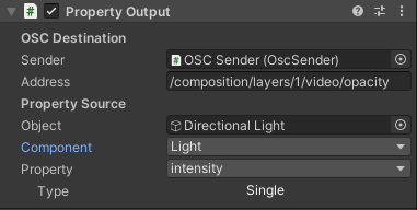 Property Output Commponent UI