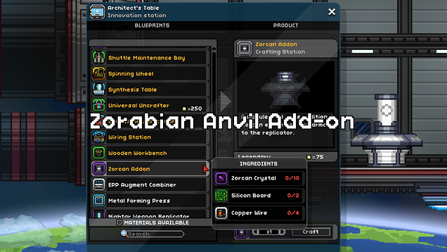 Zorcan Anvil Addon