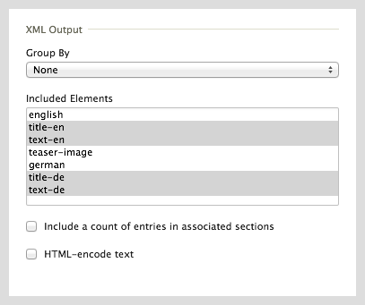 Data Sources: Output